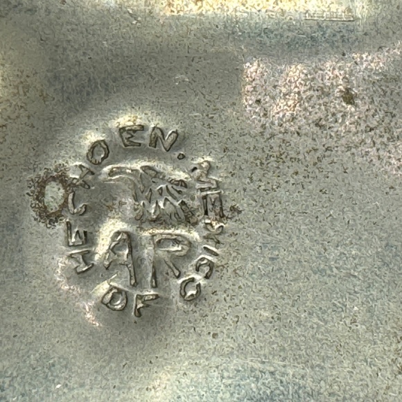 RARE (Entire Full Set) 1960s Taxco Sterling Silver and Blue Glass Jewelry Marked - Picture 13 of 15